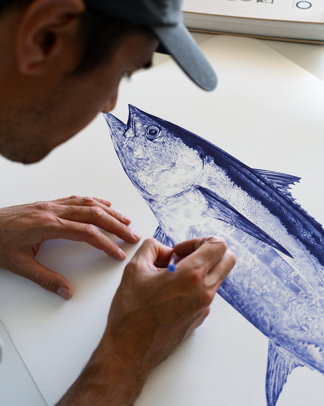 Longtail Tuna A1 Art Print