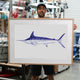 Striped Marlin Art Print
