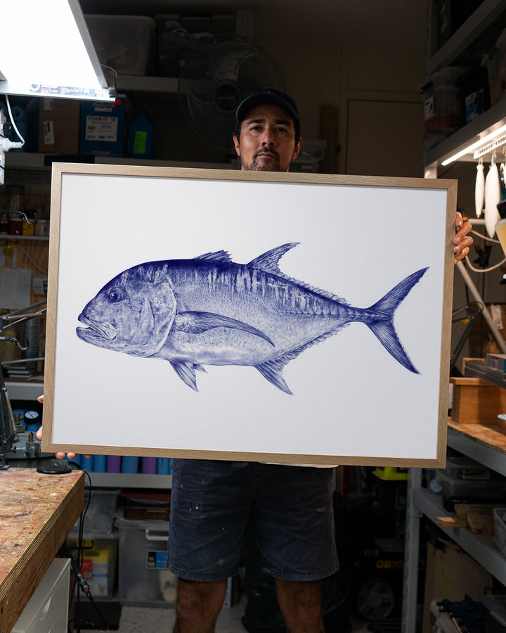 Giant Trevally A1 Art Print